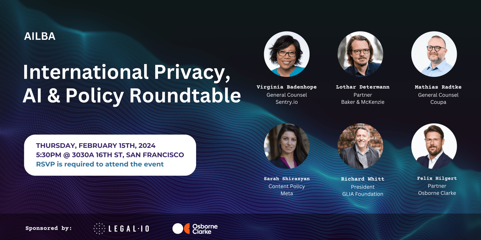 International Privacy, AI & Policy&nbsp;Roundtable