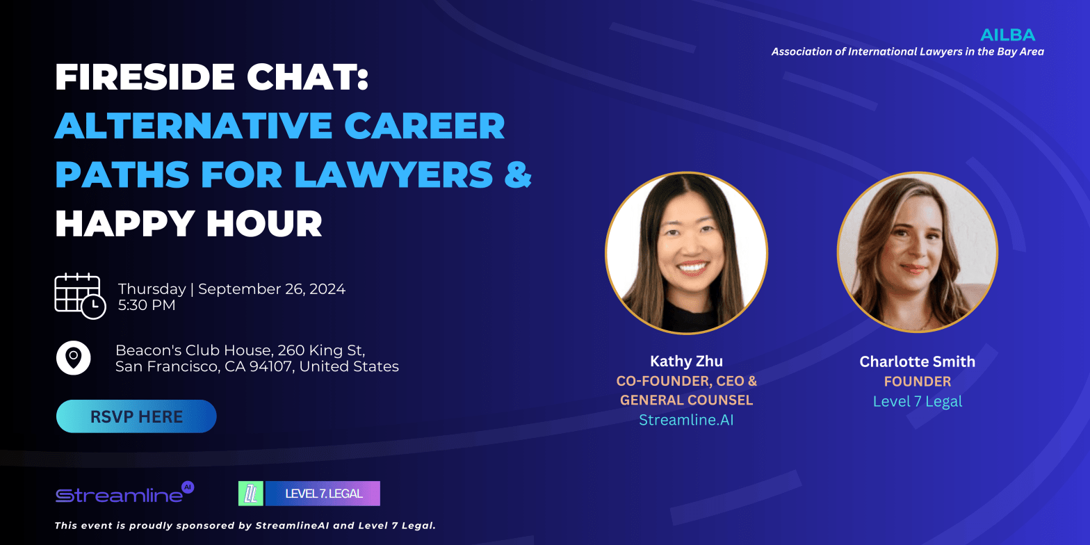 Fireside Chat: Alternative Career Paths for Lawyers & Happy&nbsp;Hour